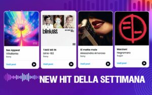 Locandina delle 4 New Hit della seconda settimana di Novembre