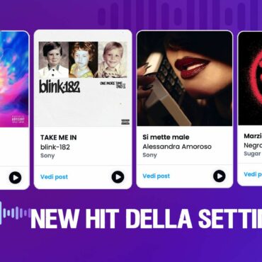 Locandina delle 4 New Hit della seconda settimana di Novembre